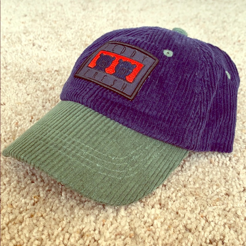 Teddy Fresh corduroy two teds patch hat